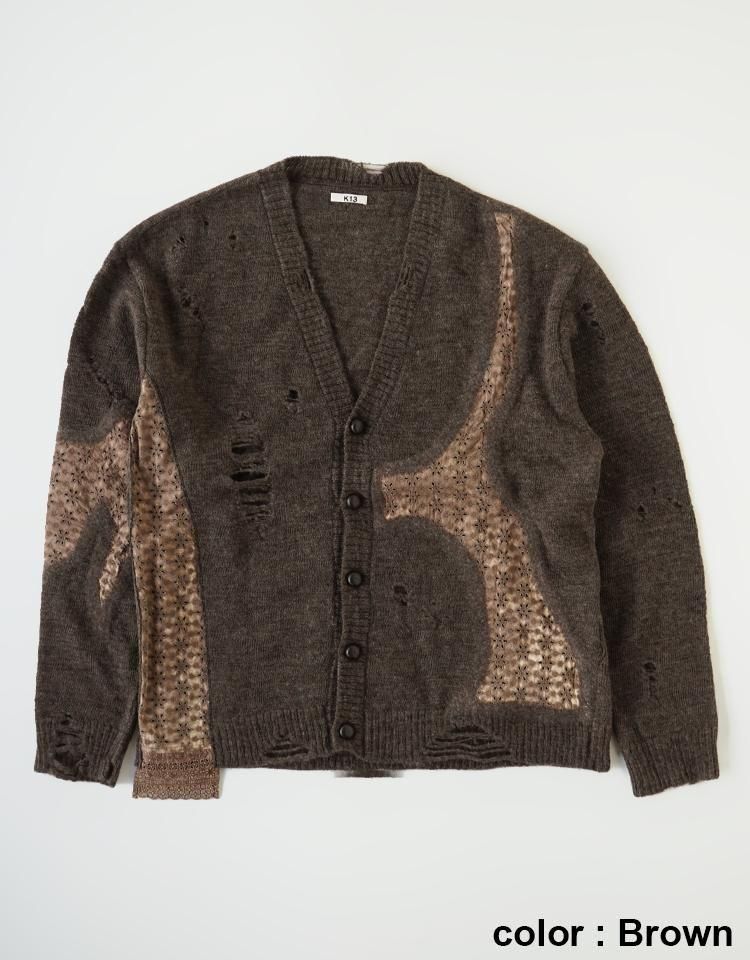 KHOKI】Needle punched lace cardigan｜kink online shop