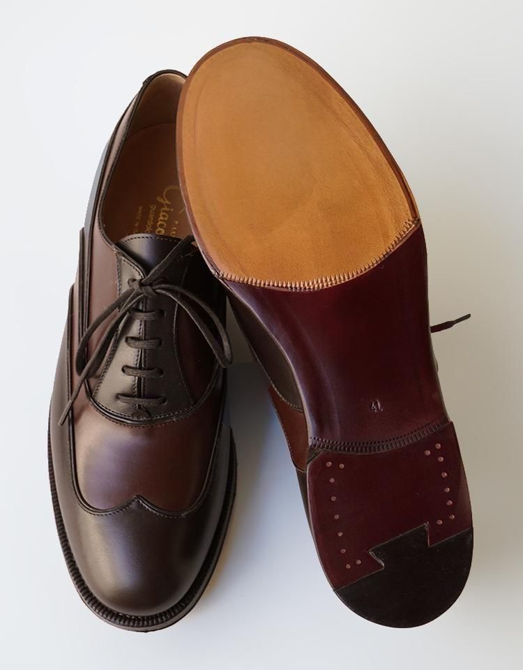 F.LLI Giacometti / MARMOLADA】 Bi-Color Wing Tip Oxford