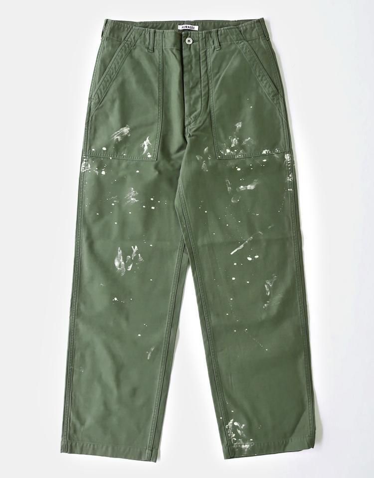 パンツ WASHED BAGGY SATIN BLEACHED BAKER PANTS AURALEE】 WASHED BAGGY SATIN BLEACHED BAKER PANTS｜kink