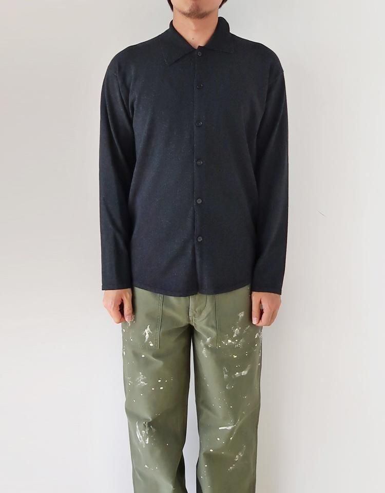 AURALEE】 HIGH TWIST WOOL KNIT SHIRT CARDIGAN｜kink online shop