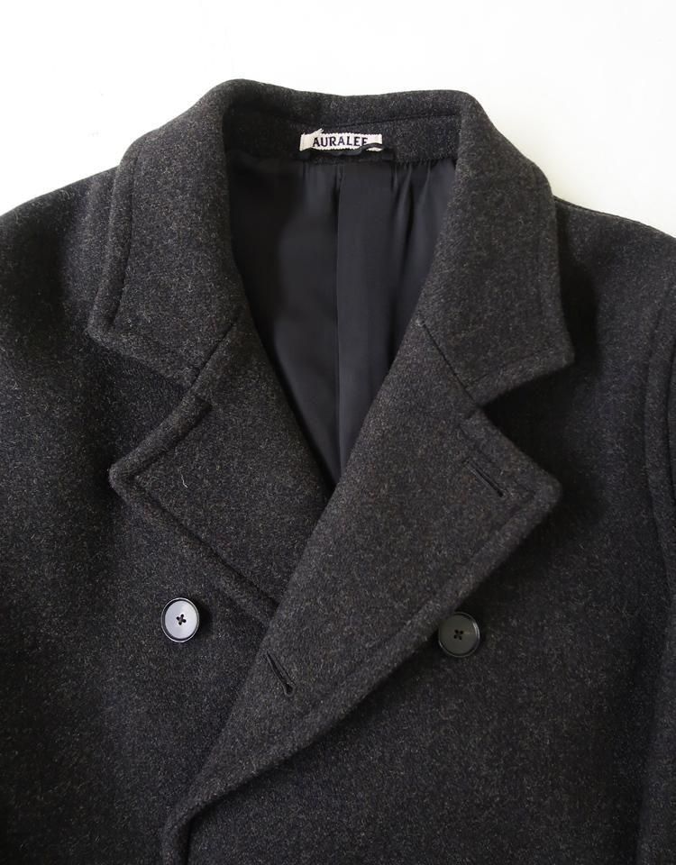 auralee コート　ジャケット　wool 100% AURALEE】 SHETLAND WOOL DOUBLE CLOTH COAT｜kink online shop