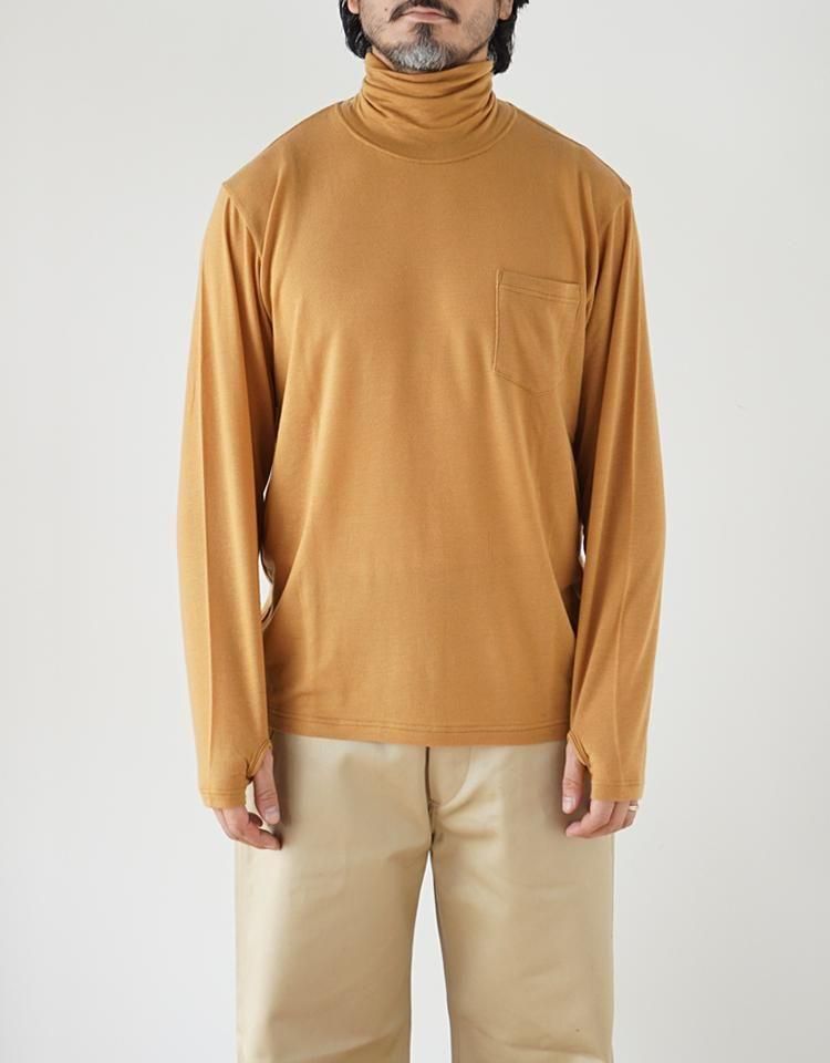 BLACKBIRD】turtle neck long sleeve cutsewn / B-006-T01b｜kink