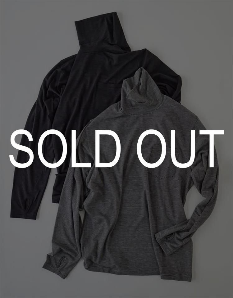 BLACKBIRD】turtle neck long sleeve cutsewn / B-006-T01a｜kink