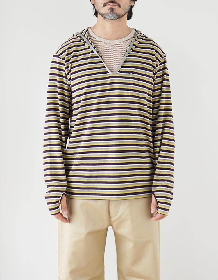 BLACKBIRD】hooded skipper long sleeve cutsewn / B-006-T02