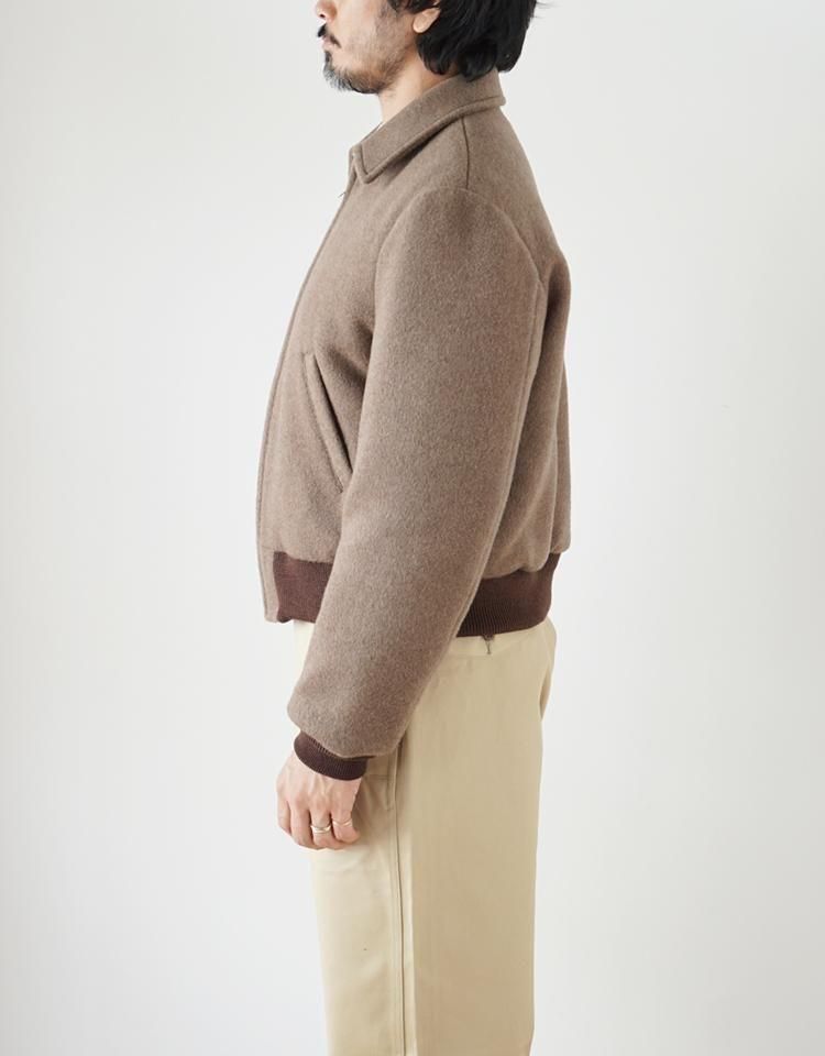 Taiga Takahashi knit sports jacket サイズ40 Taiga Takahashi Lot.322 Sports Jacket MELANGE CHARCOAL