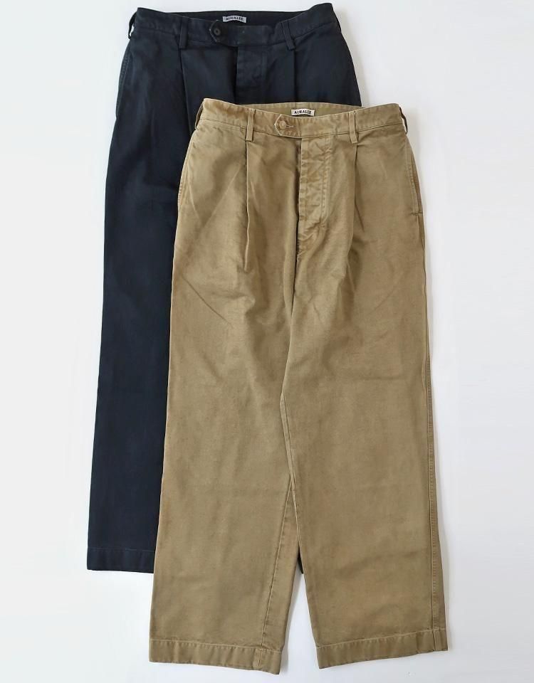 PRODUCT DYED FINX CHINO ONE-TUCK PANTSチノ PRODUCT DYED FINX CHINO ONE-TUCK PANTS #BEIGE [A25AP01CP