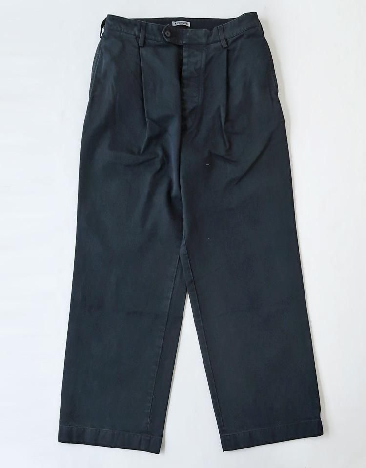 AURALEE】 PRODUCT DYED FINX CHINO ONE-TUCK PANTS｜kink online shop