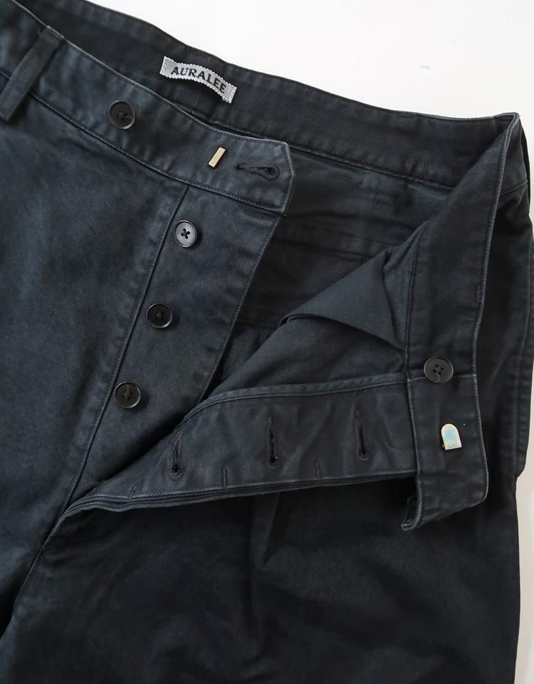AURALEE】 PRODUCT DYED FINX CHINO ONE-TUCK PANTS｜kink online shop