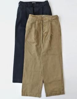PRODUCT DYED FINX CHINO ONE-TUCK PANTS