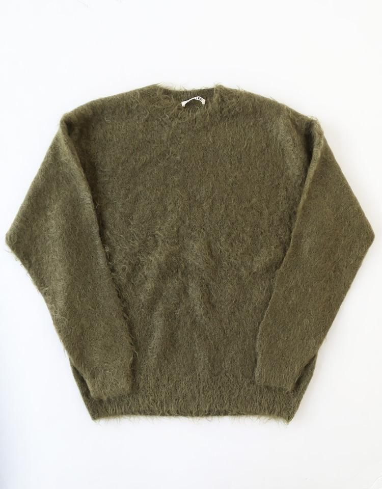 AURALEE】 BRUSHED SUPER KID MOHAIR KNIT P/O｜kink online shop