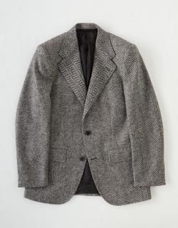 SINGLE-BREASTED JACKET - Pure Wool Tweed 