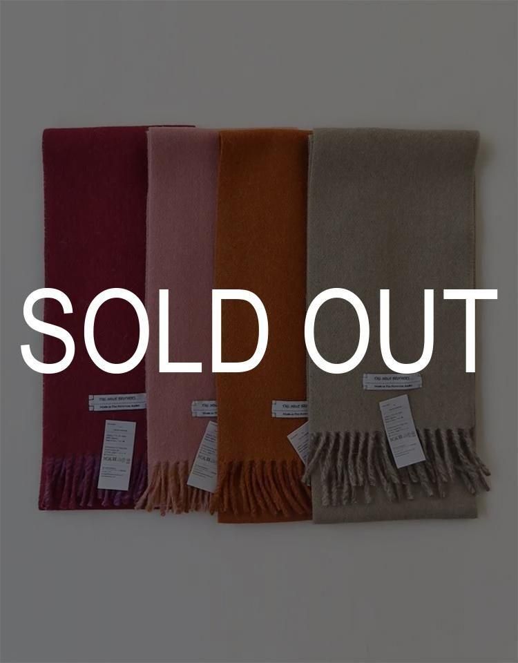 THE INOUE BROTHERS】 TWO-COLOUR BRUSHED NECK SCARF｜kink online