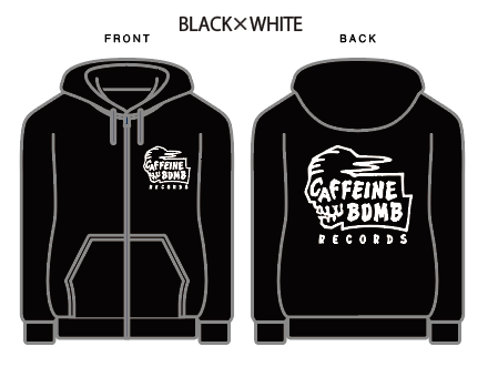 【CAFFEINE BOMB】Skull zip-up hoodie【XXL専用】