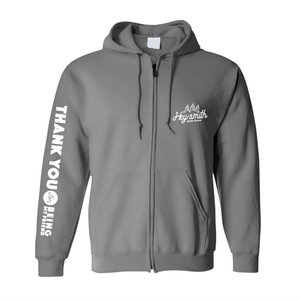 【HEY-SMITH】Thank You For Being My Friend zip-up hoodie
