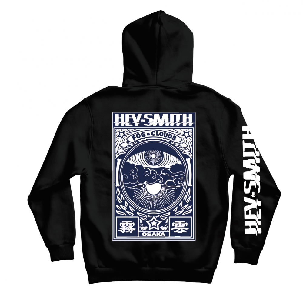 【HEY-SMITH】Fog And Clouds zip-up hoodie