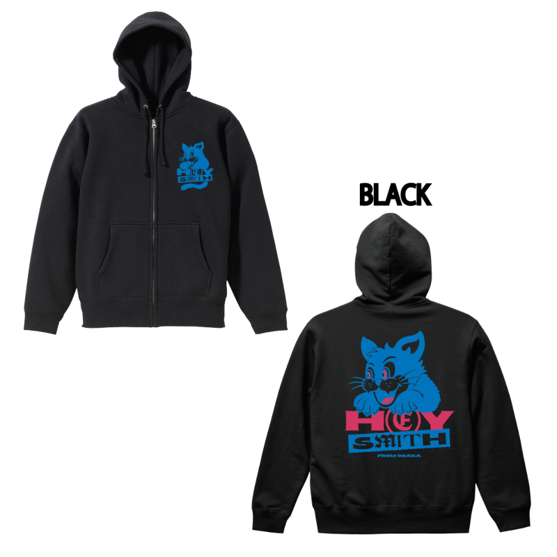【HEY-SMITH】CAT zip-up hoodie ※受注生産