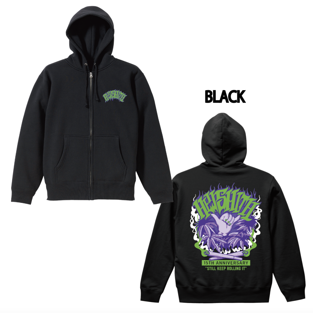 HEY-SMITH】GREEN-SHIT zip-up hoodie - CAFFEINE BOMB OFFICIAL