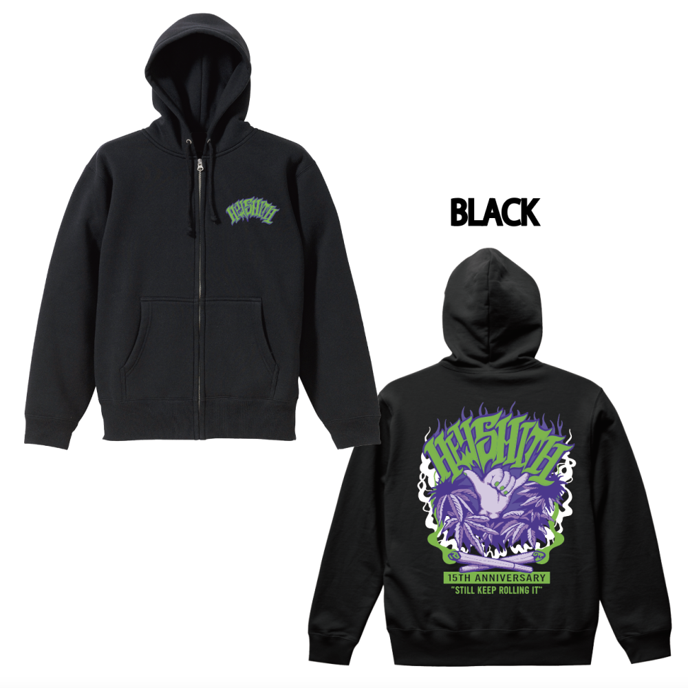 HEY-SMITH】GREEN-SHIT zip-up hoodie - CAFFEINE BOMB OFFICIAL 