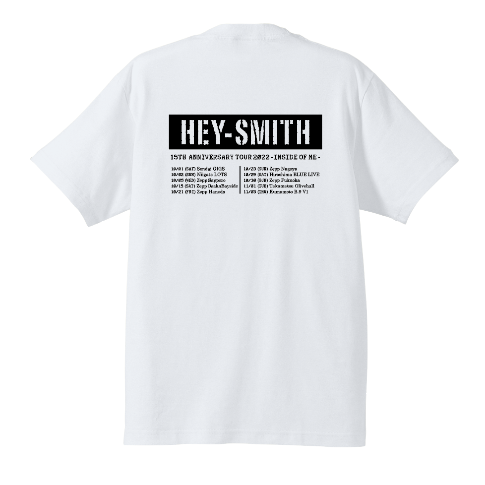 【HEY-SMITH】Inside Of Me ツアーTシャツ