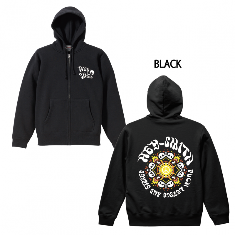  HEY-SMITHCircle zip-up hoodie 