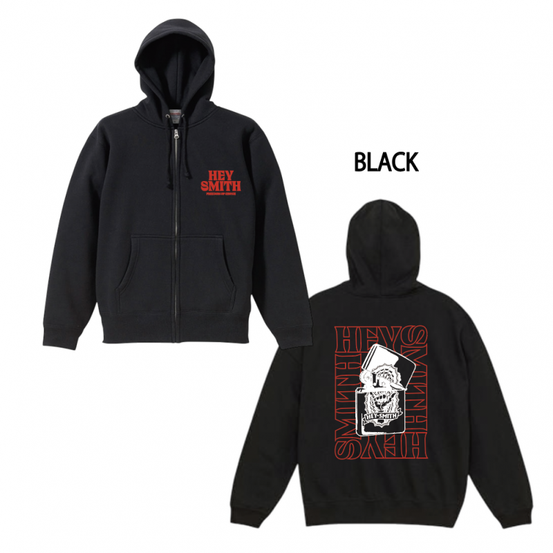 HEY-SMITHSet the fire Zip-up Hoodie 