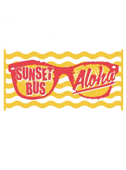 【SUNSET BUS】ALOHA バスタオル