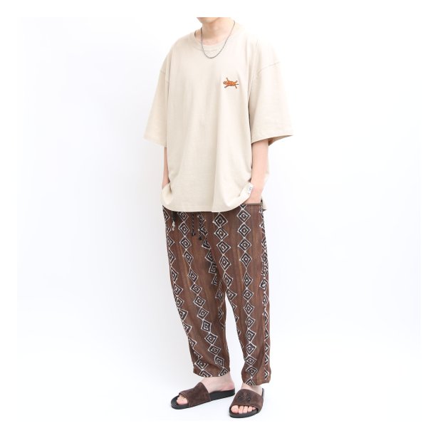 quolt(クオルト) AFRICAN PANTS 9分丈パンツ BROWN Lサイズ 新品