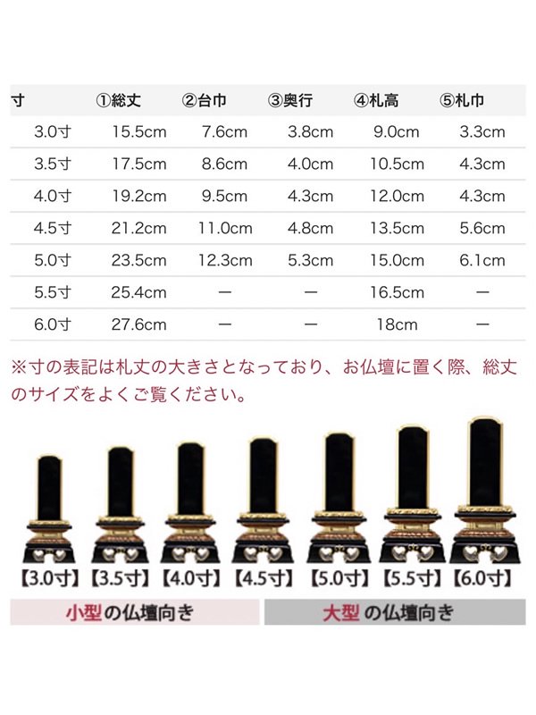 塗り位牌 勝美｜三善堂オンラインショップ