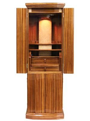 モダン仏壇 ブルーム ゼブラウッド 48×16号 (お仏壇本体のみ モダン仏壇 ブルーム ゼブラウッド 48×16号 (お仏壇本体のみ
