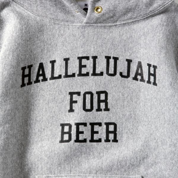 HALLELUJAH FOR BEER HOODIE designed by Shuntaro Watanabe