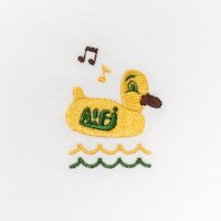 Duck Float Embroidery Tee designed by Jerry UKAI