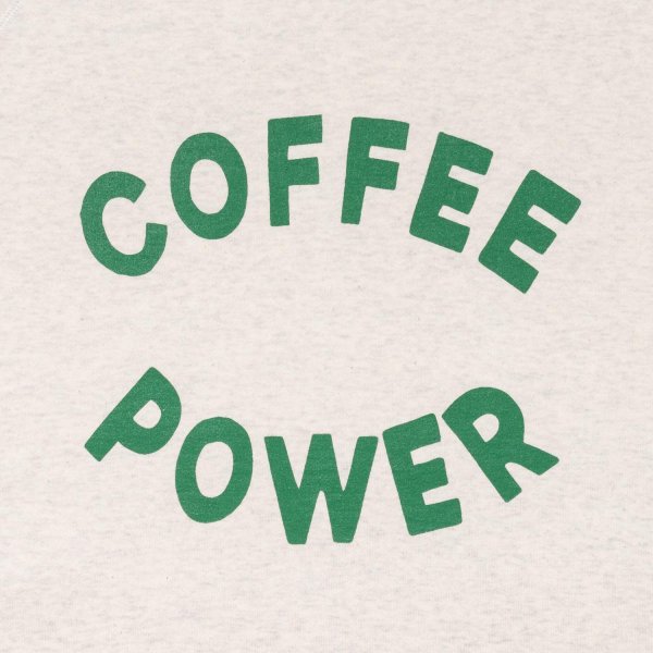 COFFEE POWER RAGLAN SLEEVE SWEATSHIRT designed by Yunosuke