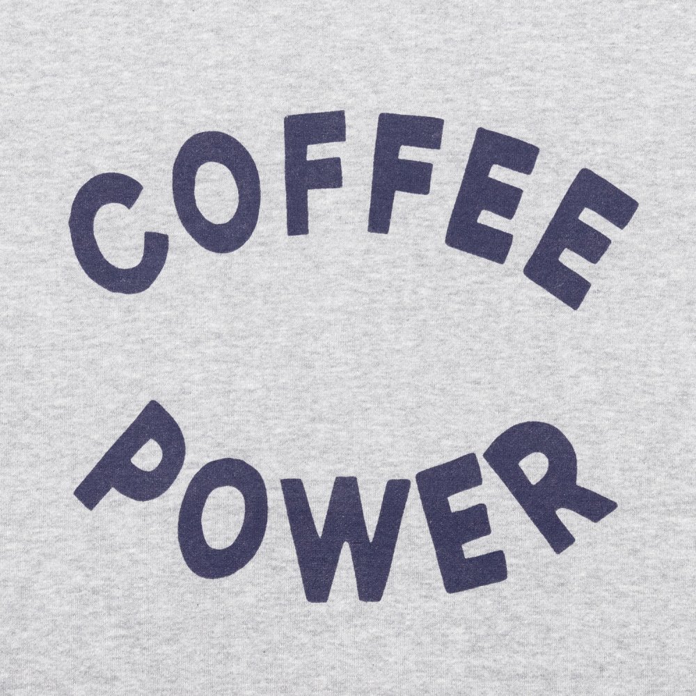 COFFEE POWER RAGLAN SLEEVE SWEATSHIRT designed by Yunosuke