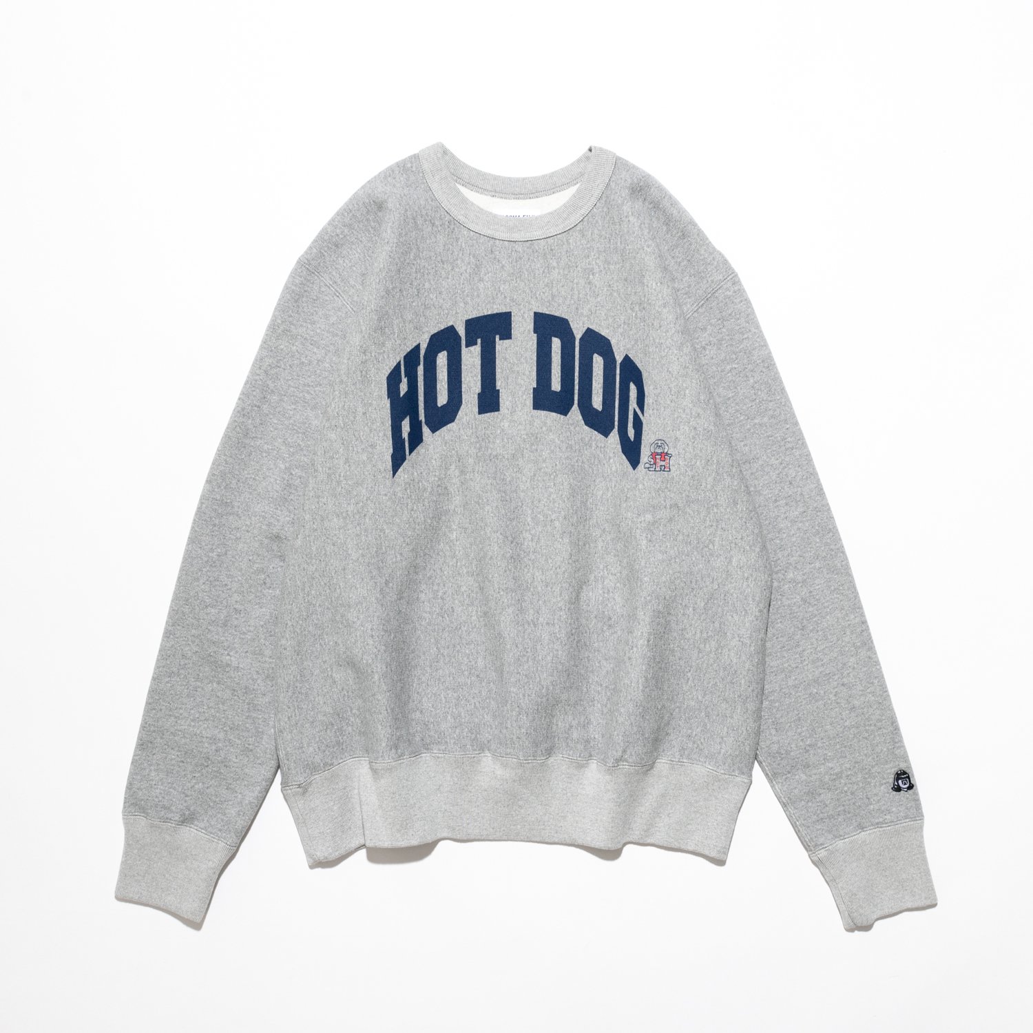 HOT DOG COLLEGE LOGO SWEATSHIRT designed by Shuntaro Watanabe