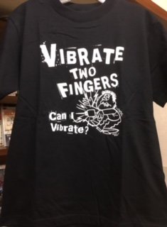 【T-Shirts】VIBRATE TWO FINGERS / Can I Vibrate ( BLACK / Sサイズ ) - 70s：  Seventies Records GARAGELAND