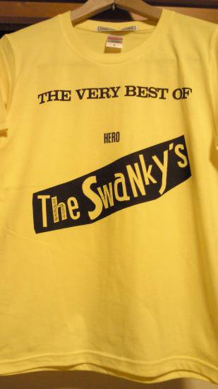 【T-Shirts】 SWANKYS / Very Best Of Hero (Yellow/Sサイズ) - 70s： Seventies  Records GARAGELAND