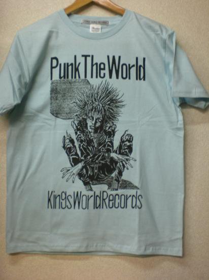side sig selv Oversigt T-Shirts】 PUNK THE WORLD ( Light Blue/M ) - 70s： Seventies Records  GARAGELAND