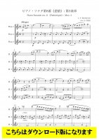 【フルート3重奏DL】ピアノソナタ第８番より 第３楽章（ベートーヴェン/朴守賢）