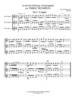 [トランペット３重奏]3本のトランペットのための14の機能的ファンファーレ