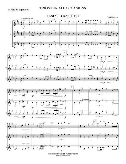 アルトサクソフォン３重奏]３つのアルトサックスのための作品集 - Teeda出版オンラインショップ