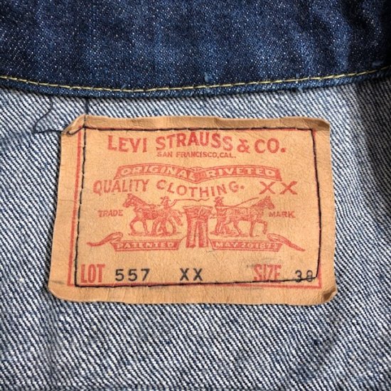 Early 60's Levi's 557XX - VINTAGE CLOTHES & ANTIQUES 