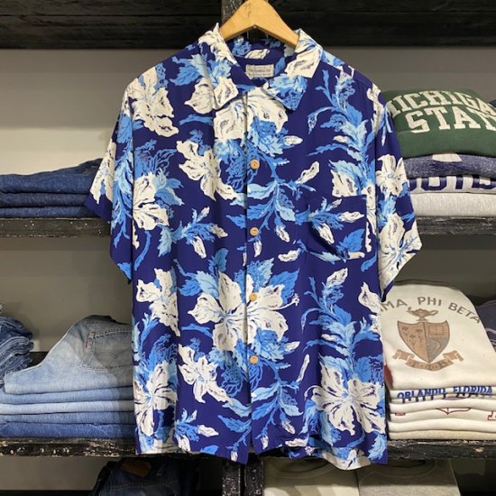 50's Poi Pounder Tog rayon Hawaiian shirt - VINTAGE CLOTHES 