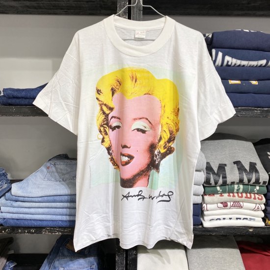 NOS 90's Andy Warhol "Marilyn Monroe" t shirt - VINTAGE & ANTIQUES Clean"