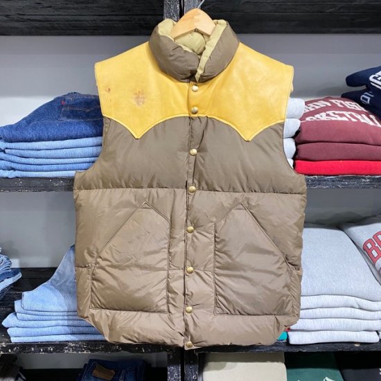 70-80's Rocky Mountain Featherbed Co. down vest - VINTAGE CLOTHES 