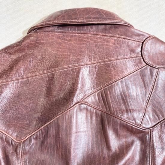 East West Musical Instruments 　metro　メトロ 1970's “east west” leather jacket 