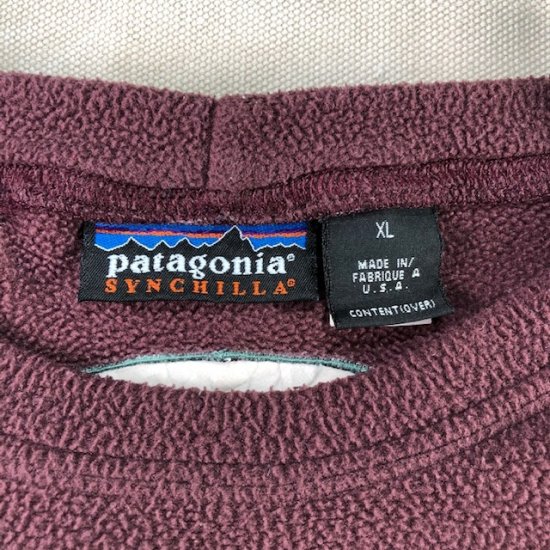 99 Patagonia Micro D-Luxe Crew made in USA - VINTAGE CLOTHES 