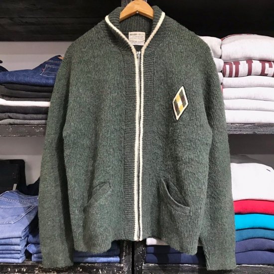 60s 70s sears mohair knit zip cardiganグランジ等にもおすすめです