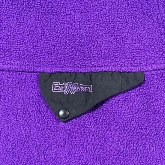 80-90's Early Winters fleece half snap pullover made in USA