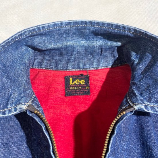 50's Lee 109LJ-Y with red label - VINTAGE CLOTHES & ANTIQUES 