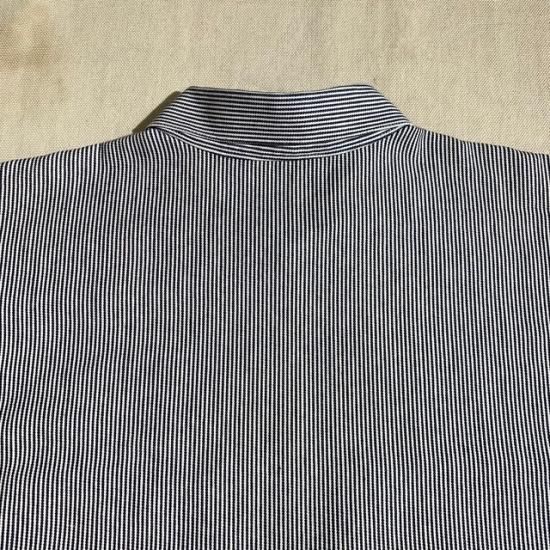 80-90's Ben Davis x Vans hickory stripe half zip s/s work